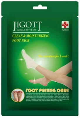 Пилинг-носочки для ног JIGOTT , маски, скрабы