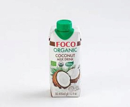Напиток кокосовый молочный FOCO, 330 мл, тайские чаи и напитки