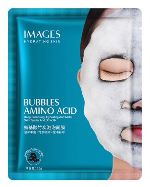 Маска тканевая пузырьковая с аминокислотами Images Bubble Amino Acid, маски