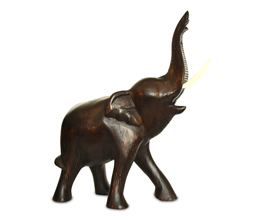 Декоративная скульптура Слон, из дерева