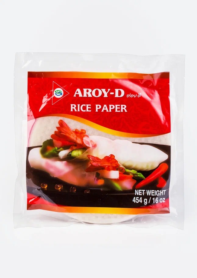 Рисовая бумага Aroy-D, 50 листов (0,45 кг), тайский рис и лапша