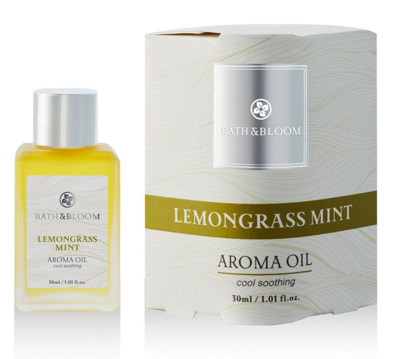Ароматическое масло "Лемонграсс и мята" Bath&Bloom, 30 мл, средства для массажа