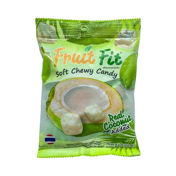 Жевательные конфеты со вкусом кокоса Fruit Fit, 84г, sale %