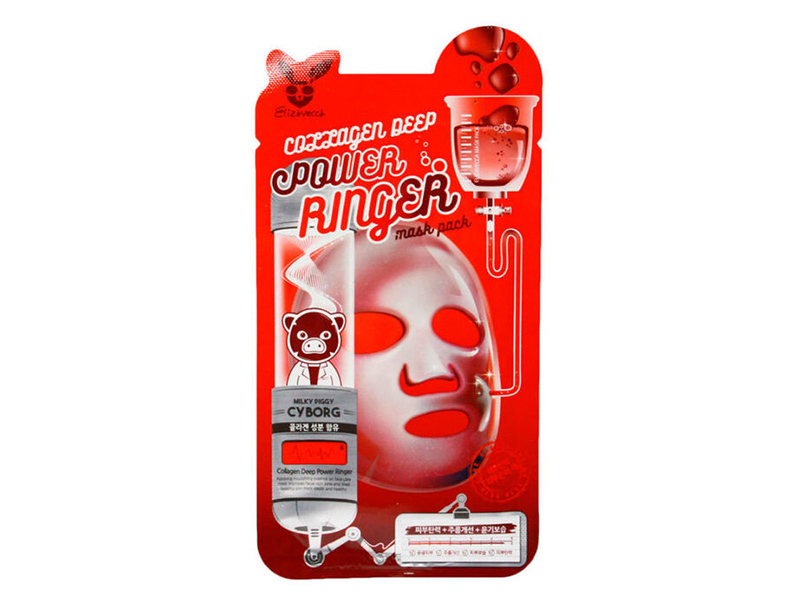 Маска тканевая коллагеновая для чувствительной кожи Elizavecca Power Ringer, 23 мл, маски