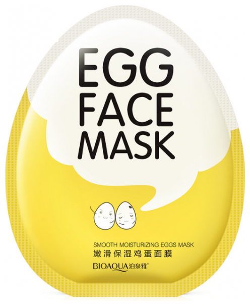 Тканевая маска с яичным желтком Bioaqua, 30г, маски