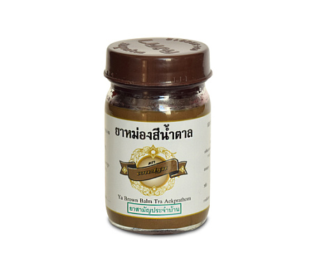 Бальзам коричневый концентрированный Ekpathom, 100 г, тайские бальзамы