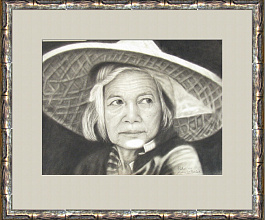 Картина № 18 "Женщина в тростниковой шляпе", картины