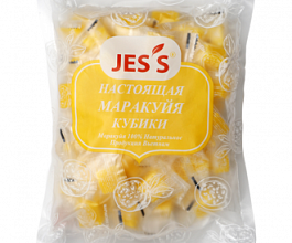 Маракуйя кубики JESS, 500 г, фрукты, сладости, снеки