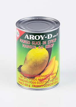Манго (дольки) в сиропе «AROY-D» 0,425 мл, фрукты, сладости, снеки