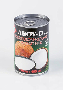 Кокосовое молоко «AROY-D» 400 мл, кокосовое молоко, масло