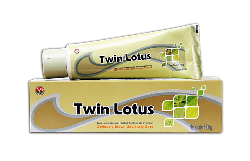 Зубная паста «Twin Lotus Premium», 100 гр, тайские травяные зубные пасты