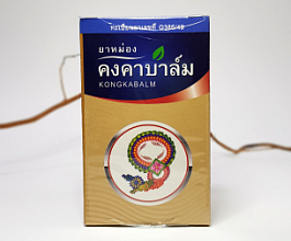 Бальзам универсальный золотой Kongka Herb, 100 г, тайские бальзамы