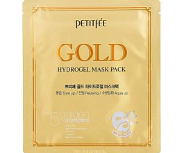Гидрогелевая маска с золотом,Petitfee, 30 г, маски