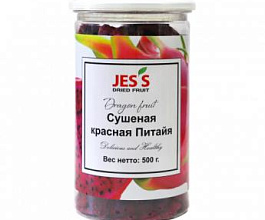 Питайя красная сушеная JESS банка, 500 г , фрукты, сладости, снеки