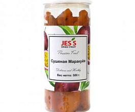Маракуйя сушеная JESS банка, 500 г, фрукты, сладости, снеки