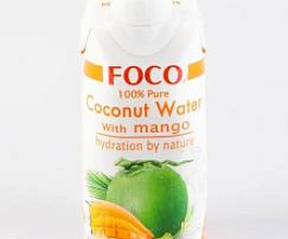 Кокосовая вода с манго FOCO, 330мл, тайские чаи и напитки