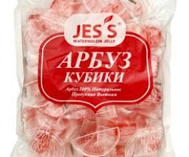 Арбуз кубики JESS, 500 г, фрукты, сладости, снеки