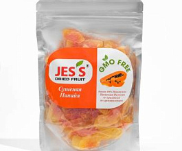 Папайя сушеная JESS пачка, 500г, фрукты, сладости, снеки