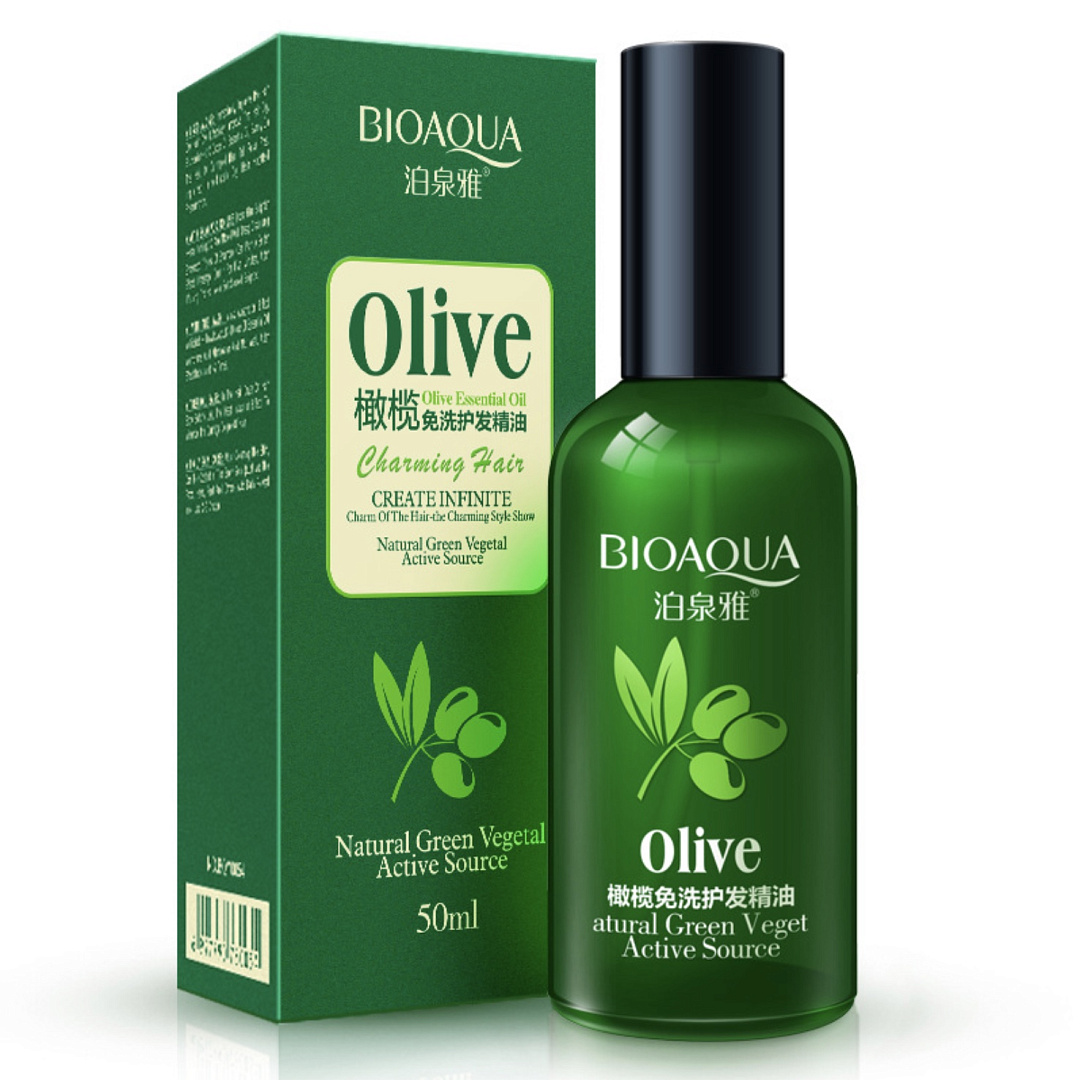 Масло для волос с оливковым маслом Bioaqua, 50 мл, масло для волос