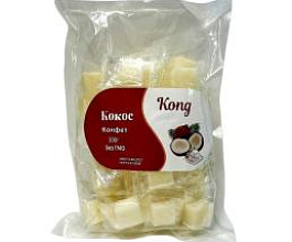 Кокос кубики KONG, 500 г, фрукты, сладости, снеки